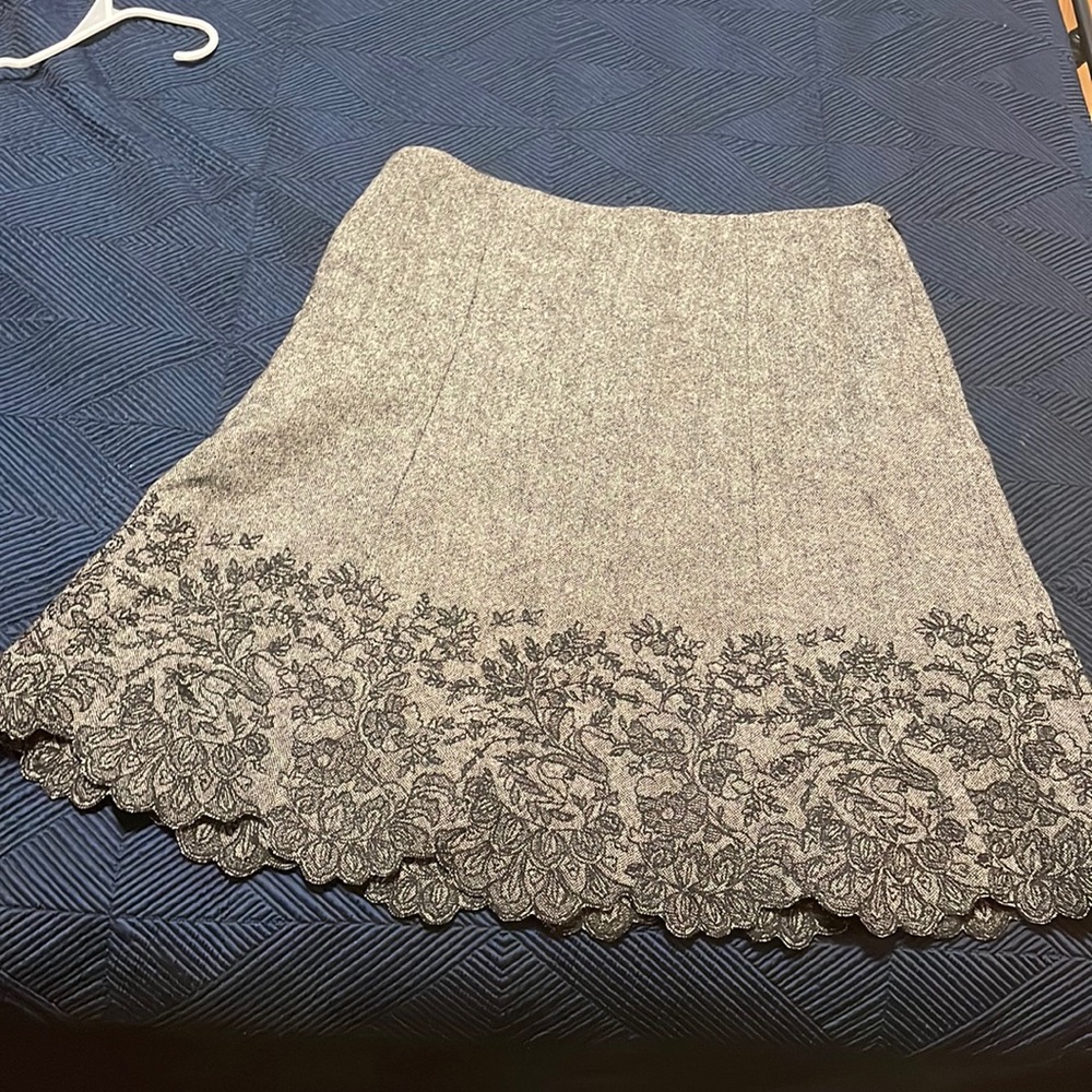 Detailed Grey Skirt